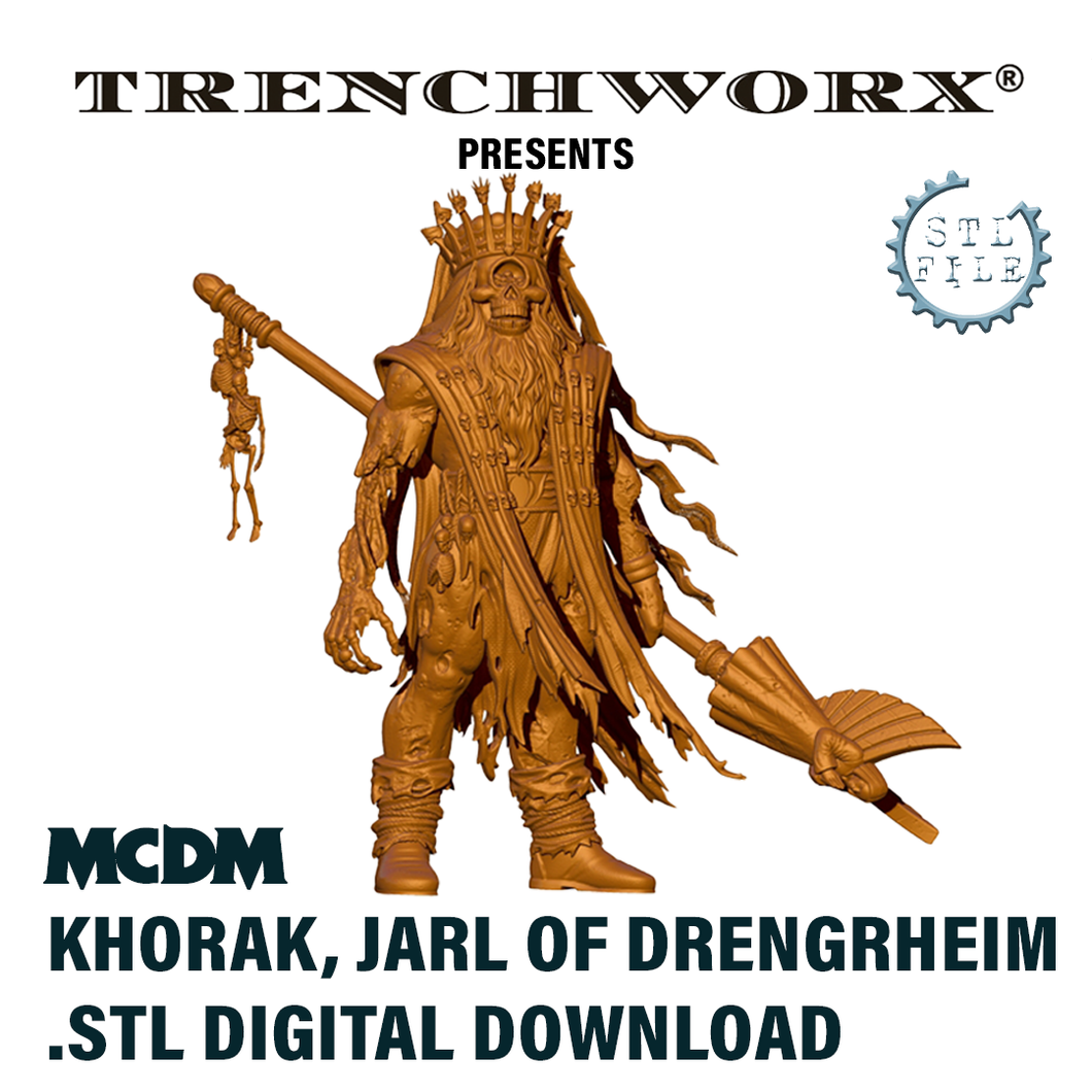 MCDM - Khorak, Jarl of Drengrheim .STL Digital Download