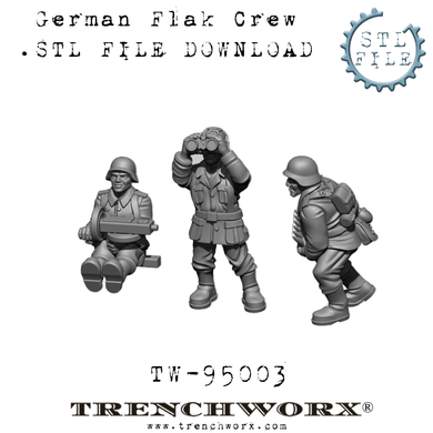 German Flak Crew .STL Download