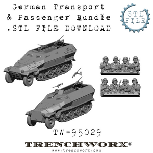 German Transport and Passenger Bundle .STL Download