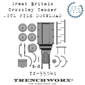 British Crossley Tender .STL Download