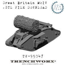 Load image into Gallery viewer, British Mk IV .STL Download