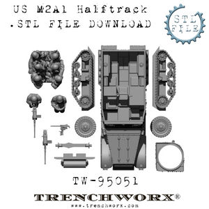 US M2A1 Halftrack .STL Download