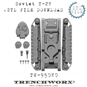 Soviet T-28 .STL Download