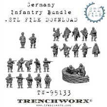 Load image into Gallery viewer, German Infantry Bundle .STL Download