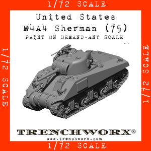 United States - M4A4 (75) - Physical Print on Demand - Any Scale