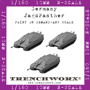 Germany - JagdPanther - Physical Print on Demand - Any Scale