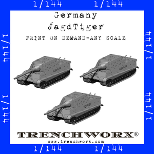 Germany - JagdTiger - Physical Print on Demand - Any Scale