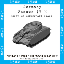 Load image into Gallery viewer, Germany - Panzer IV H - Physical Print on Demand - Any Scale