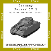 Load image into Gallery viewer, Germany - Panzer IV H - Physical Print on Demand - Any Scale