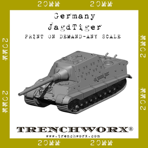 Germany - JagdTiger - Physical Print on Demand - Any Scale