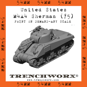 United States - M4A4 (75) - Physical Print on Demand - Any Scale