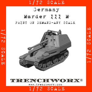 Germany - Marder III M - Physical Print on Demand - Any Scale