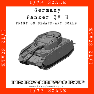 Germany - Panzer IV H - Physical Print on Demand - Any Scale