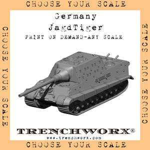 Germany - JagdTiger - Physical Print on Demand - Any Scale