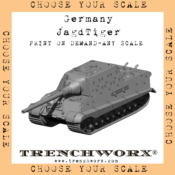 Germany - JagdTiger - Physical Print on Demand - Any Scale