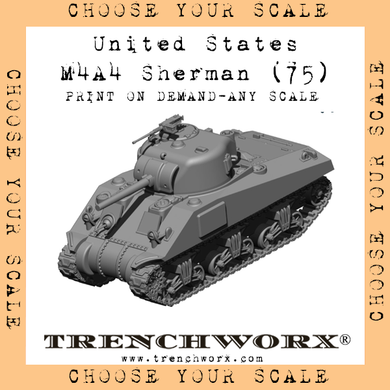 United States - M4A4 (75) - Physical Print on Demand - Any Scale