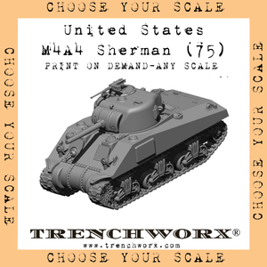 United States - M4A4 (75) - Physical Print on Demand - Any Scale