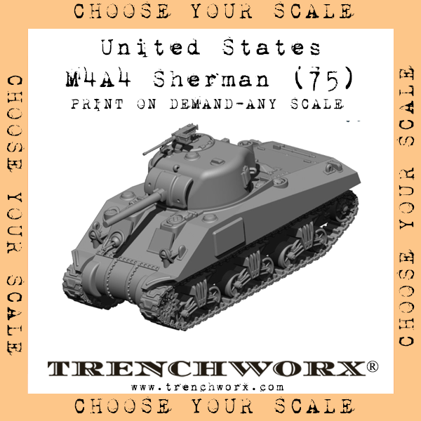 United States - M4A4 (75) - Physical Print on Demand - Any Scale