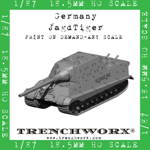 Germany - JagdTiger - Physical Print on Demand - Any Scale