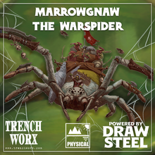 Load image into Gallery viewer, Jagged Edge Hideaway Marrowgnaw the Giant War Spider and Howdah