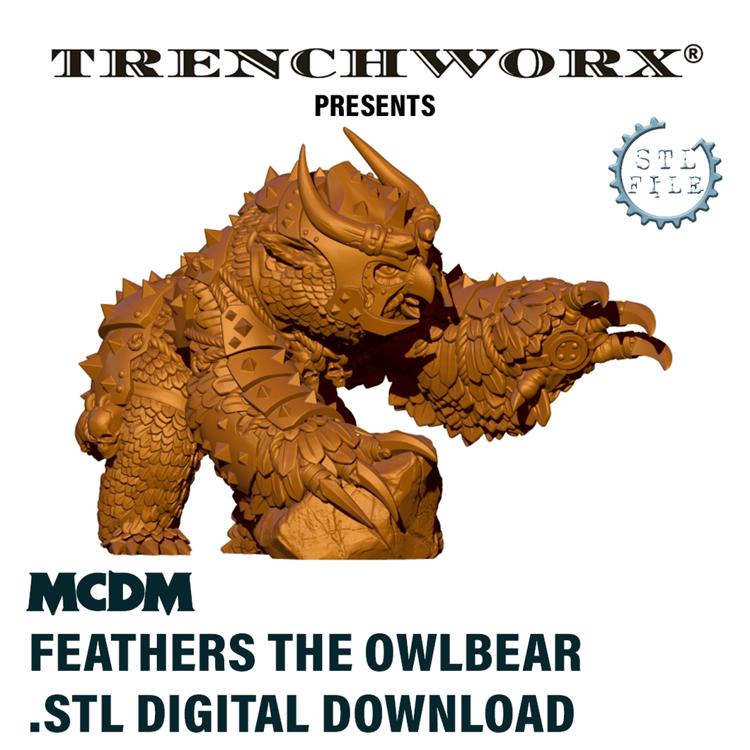MCDM - Feathers The Owlbear .STL Digital Download