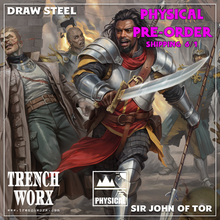 Load image into Gallery viewer, Sir John of Tor, The Tactician Iconic Class for MCDMs Draw Steel  - Snap Tray