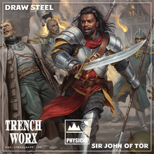 Load image into Gallery viewer, Sir John of Tor, The Tactician Iconic Class for MCDMs Draw Steel  - Snap Tray