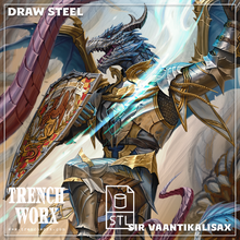Load image into Gallery viewer, Sir Vaantikalisax, The Censor Iconic Class for MCDMs Draw Steel  - STL