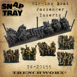 U.S. D-Day Higgins Boat Passenger Inserts - Snap Tray