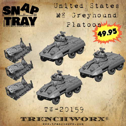 M-8 Greyhound Platoon - Snap Tray
