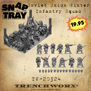 Soviet Union Winter Infantry Squad - Snap Tray