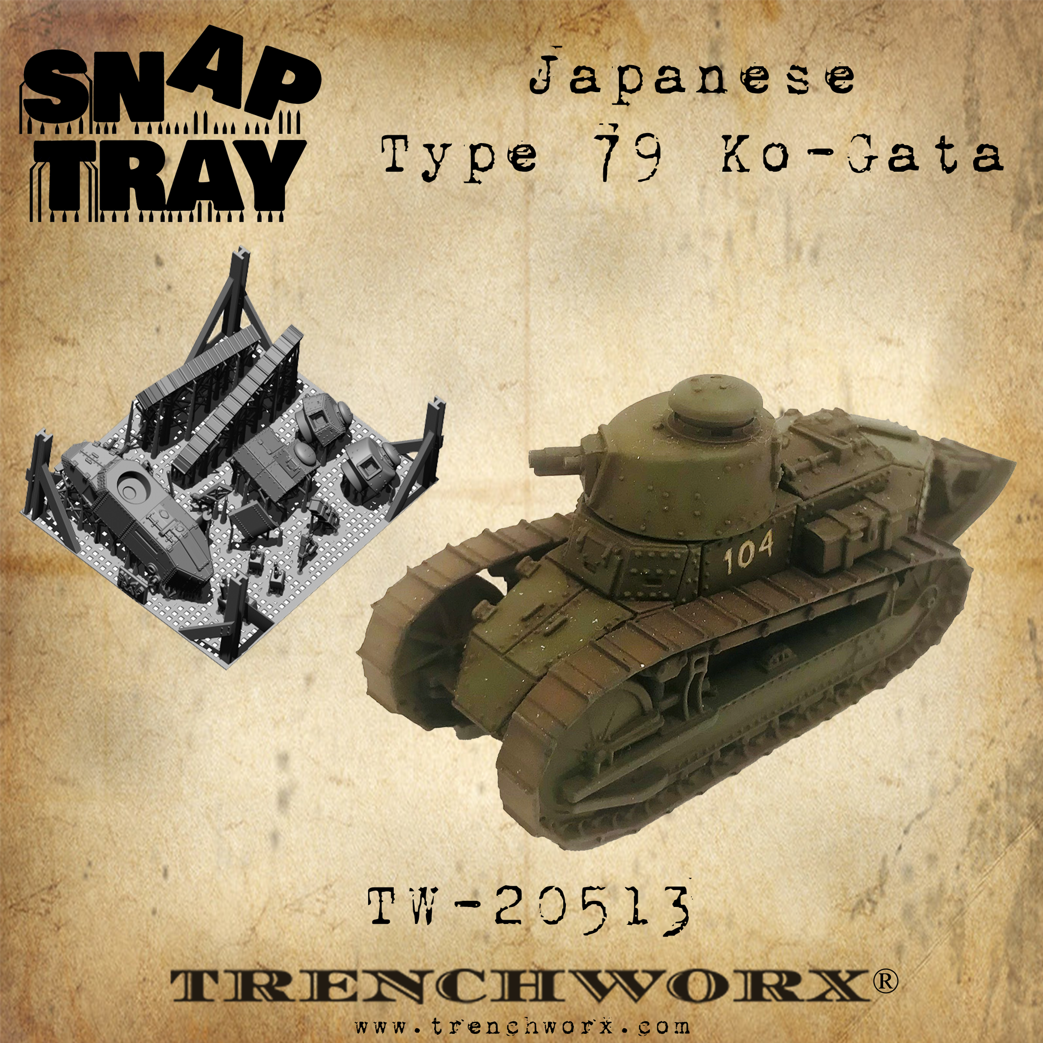 Japanese Type 79 Ko-Gata - Snap Tray – Trenchworx Japanese Type 79 Ko-Gata - Snap Tray – Trenchworx