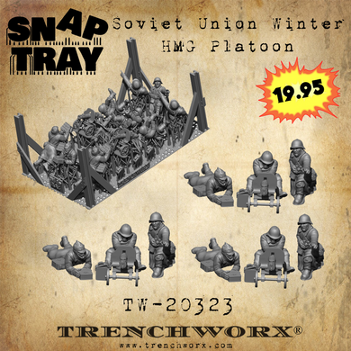 Soviet Union Winter HMG Platoon - Snap Tray