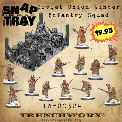 Soviet Union Winter Infantry Squad - Snap Tray