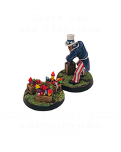 Load image into Gallery viewer, FREE!!! Uncle Sam and Fireworks Objectives .STL Download
