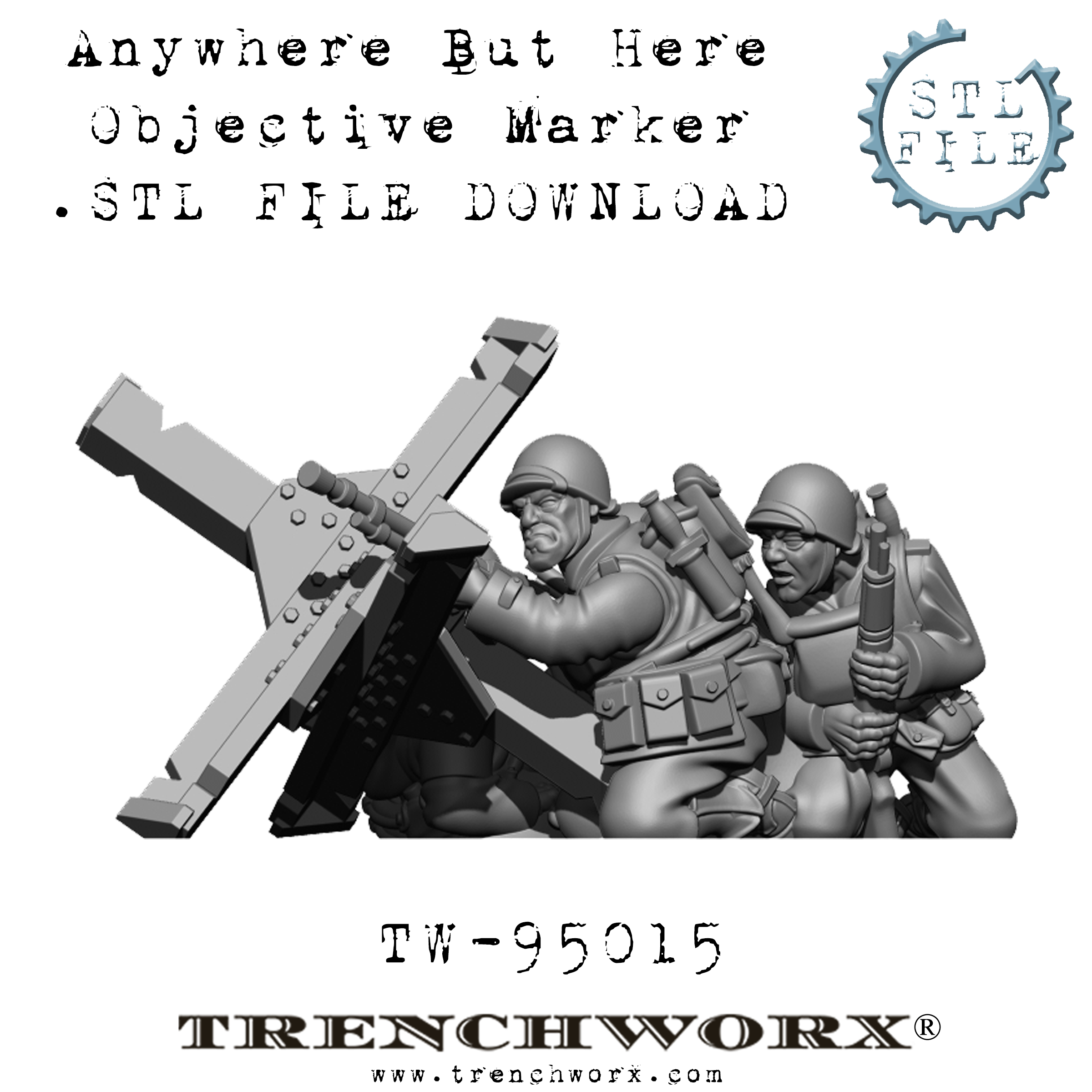 Anywhere But Here Objective Marker .STL Download – Trenchworx Anywhere But Here Objective Marker .STL Download – Trenchworx