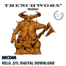 Load image into Gallery viewer, MCDM - Relg, The Decender, Lord in Corpulect .STL Digital Download