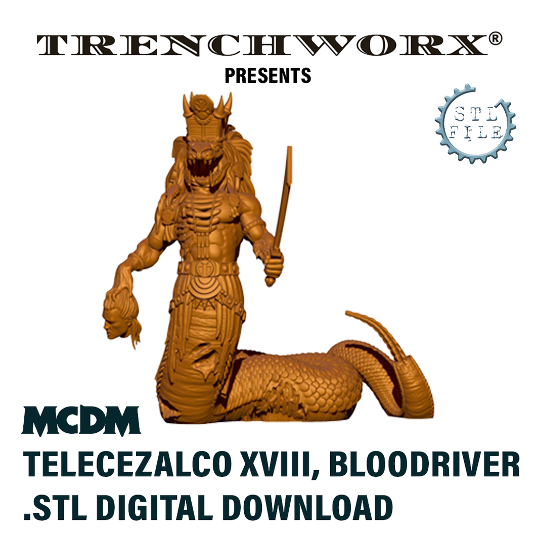MCDM - Telecazalco XVIII, The Bloodriver .STL Digital Download