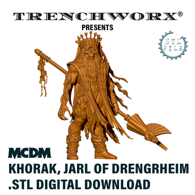 MCDM - Khorak, Jarl of Drengrheim .STL Digital Download