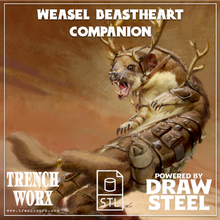 Load image into Gallery viewer, Weasel Beastheart Companion .STL Digital Download