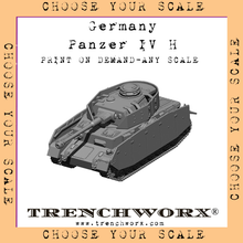 Load image into Gallery viewer, Germany - Panzer IV H - Physical Print on Demand - Any Scale