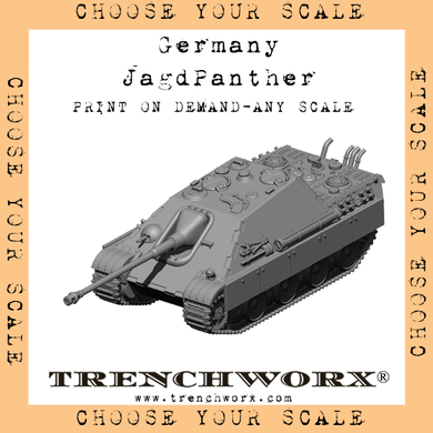Germany - JagdPanther - Physical Print on Demand - Any Scale