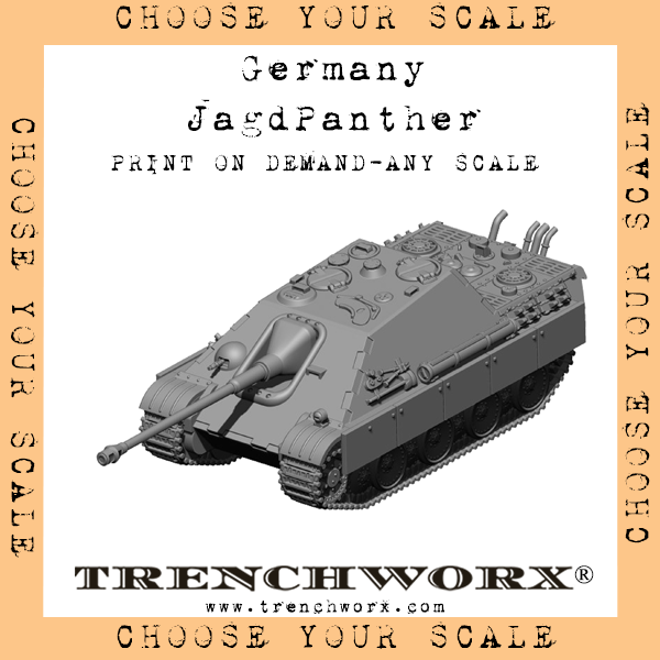 Germany - JagdPanther - Physical Print on Demand - Any Scale