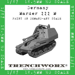 Germany - Marder III M - Physical Print on Demand - Any Scale