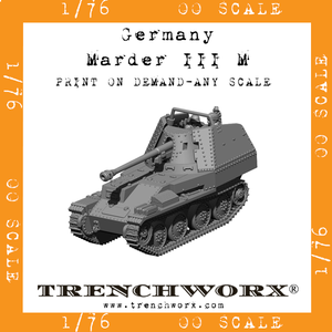 Germany - Marder III M - Physical Print on Demand - Any Scale