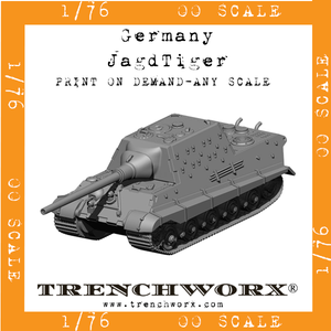 Germany - JagdTiger - Physical Print on Demand - Any Scale