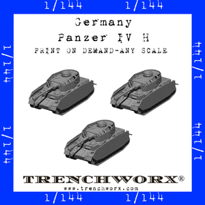 Germany - Panzer IV H - Physical Print on Demand - Any Scale