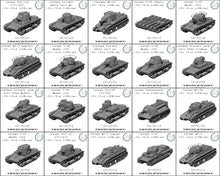 Load image into Gallery viewer, Winter War Tank Bundle .STL Download