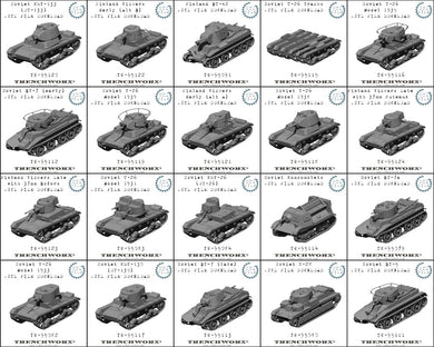 Winter War Tank Bundle .STL Download