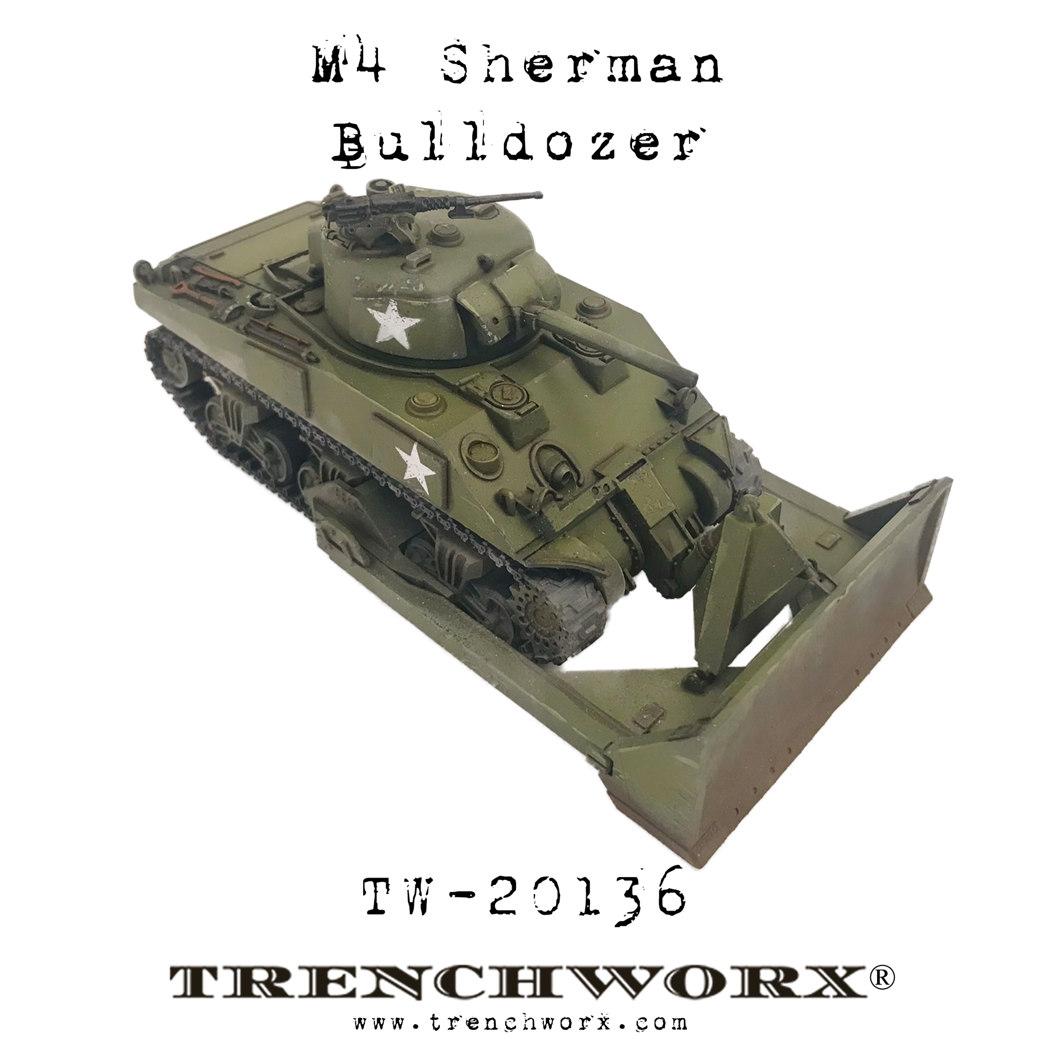 Miniature sherman m4a3 dozer m1 1944 1/72 1/72 Miniature sherman m4a3 dozer m1 1944 1/72 1/72